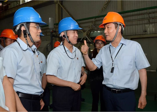 省总工会主席郭大为调研欧博allbet，，，，，为企业转型生长点赞！